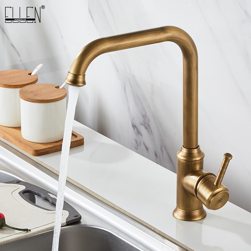 Kitchen Appliances Electronics - ELLEN Antique Bronze Kitchen Faucet Hot