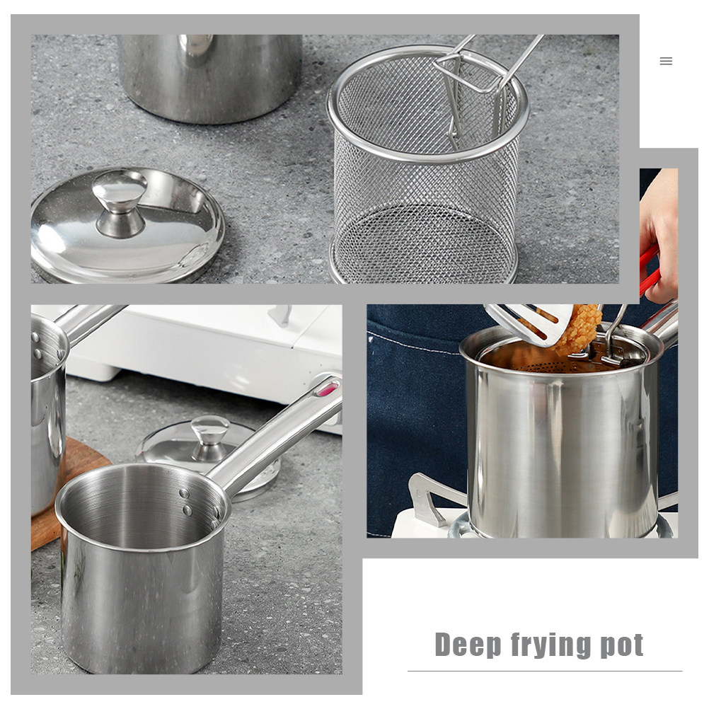 1Set Household Fryer Stainless - đánh giá và giá Deep Fryer Stainless