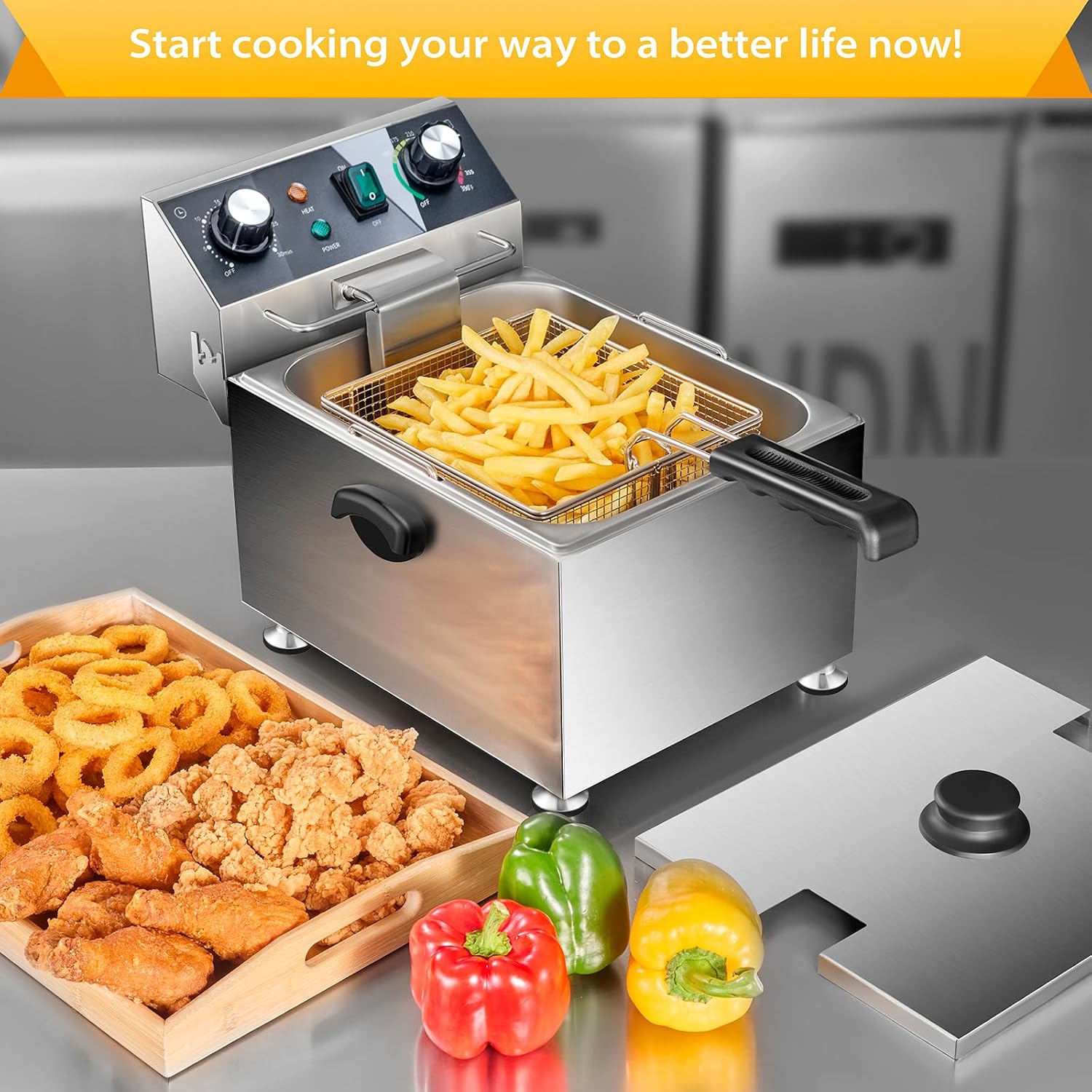 ^Electric Deep Fryer - 13L 13. - đánh giá và giá Deep Fryer Stainless