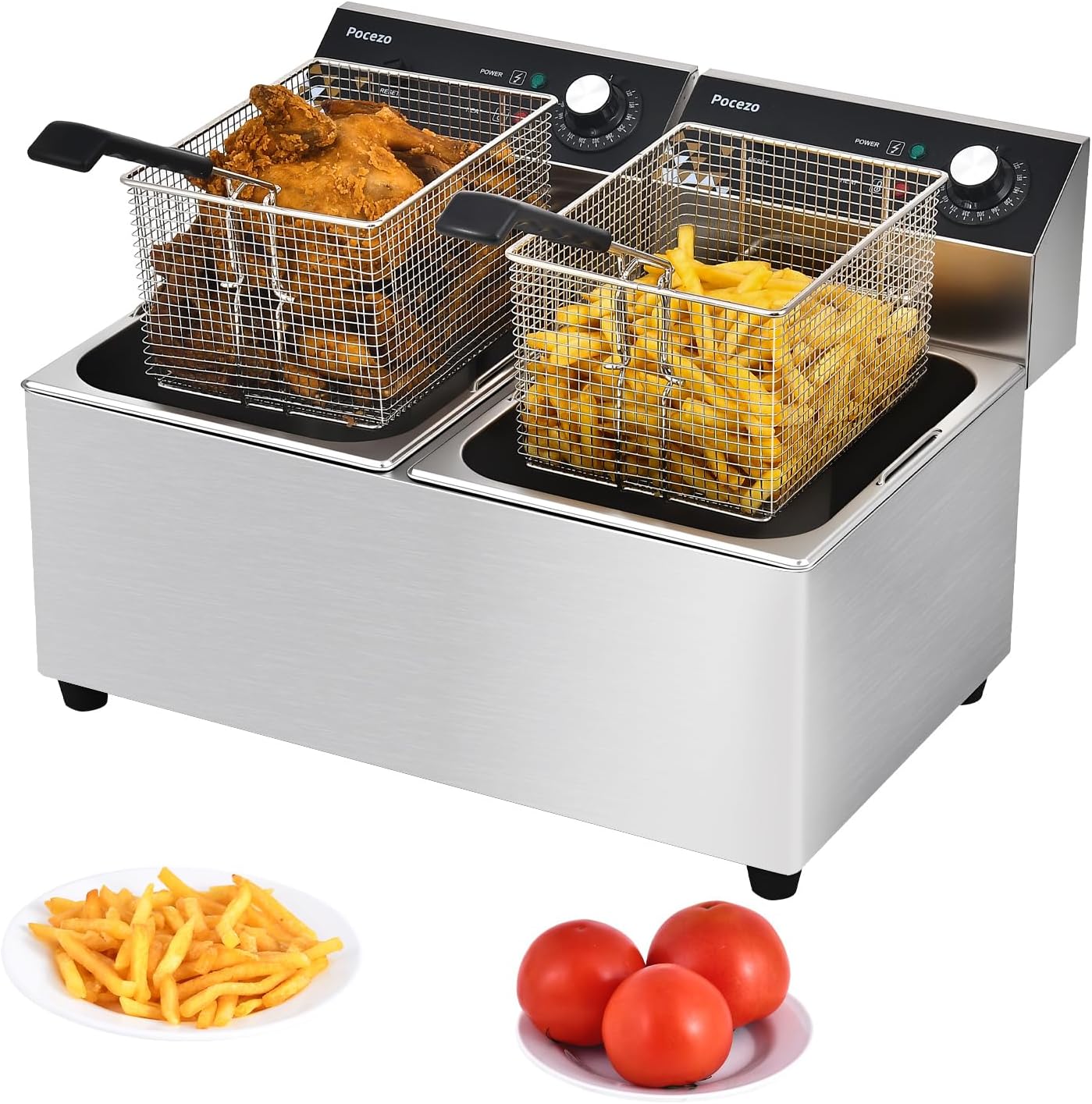 ^Deep Fryer with Basket, 3400w - đánh giá và giá Deep Fryer Stainless