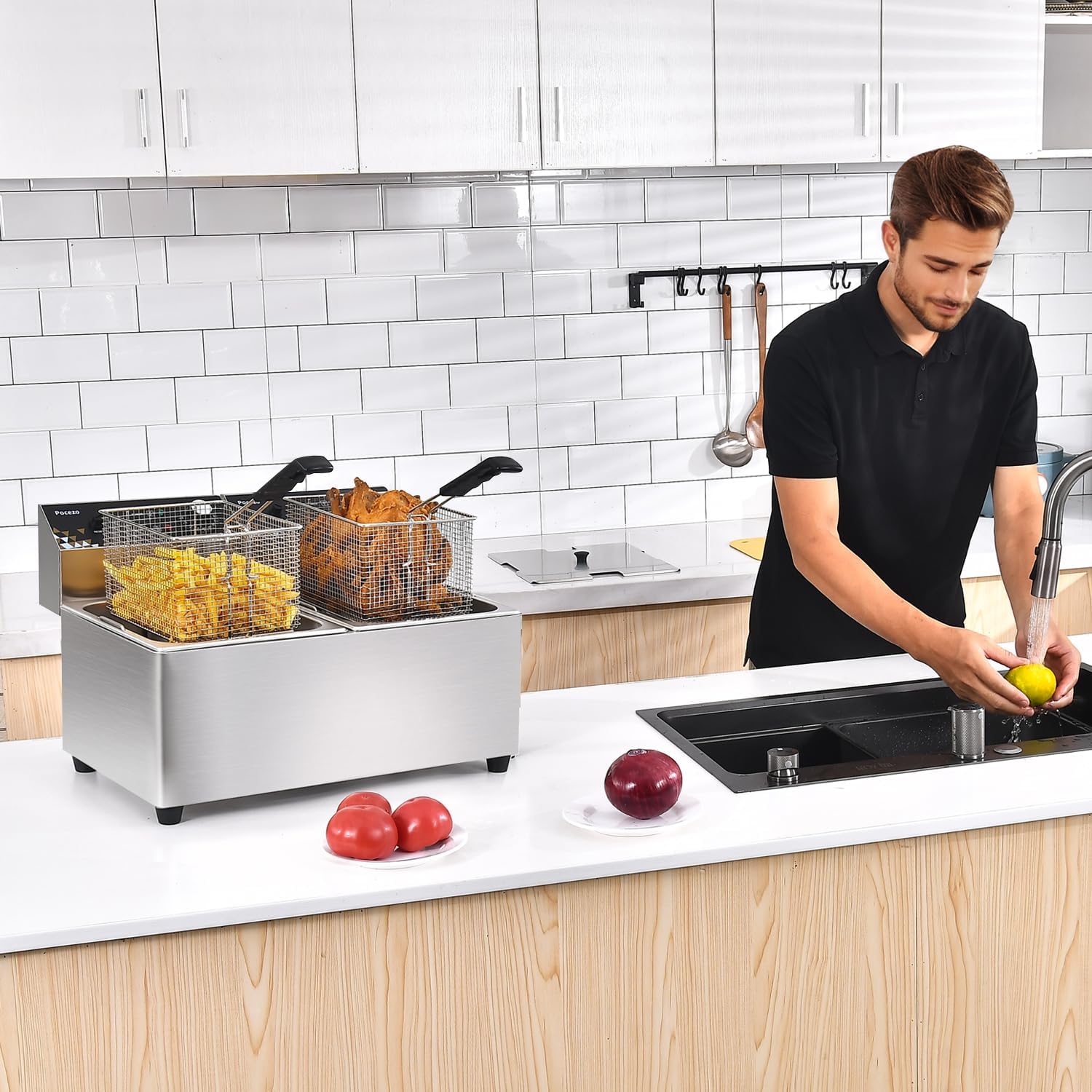 ^Deep Fryer with Basket, 3400w - đánh giá và giá Deep Fryer Stainless
