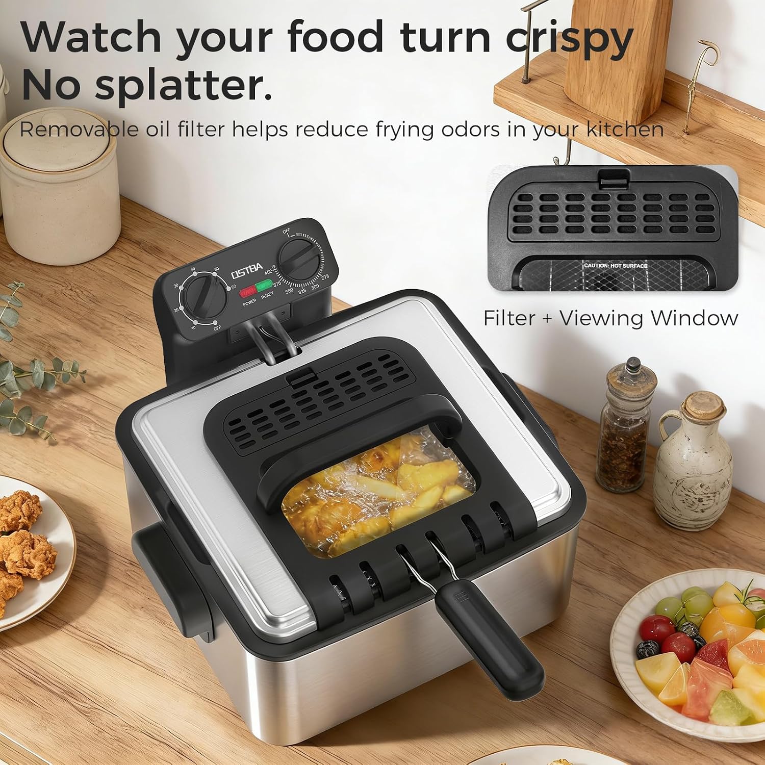 Electric Deep Fryer with 3 Bas - đánh giá và giá Deep Fryer Stainless