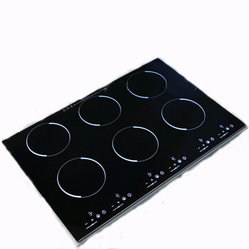 Glass Electric Cooktop 6 Burne - đánh giá và giá Kitchen Appliances Price