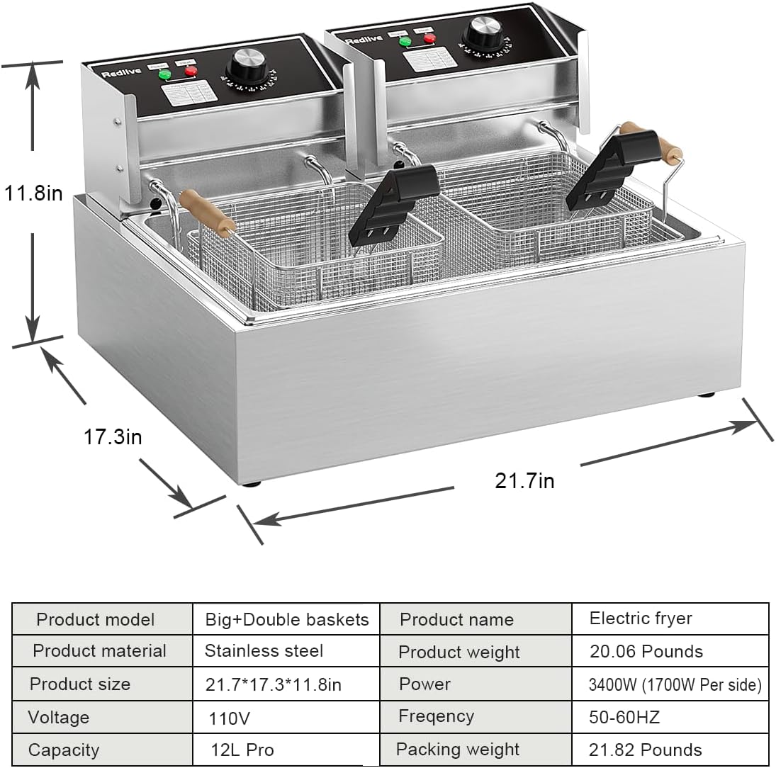 ^Commercial 22.6L/24QT Stainle - đánh giá và giá Deep Fryer Stainless